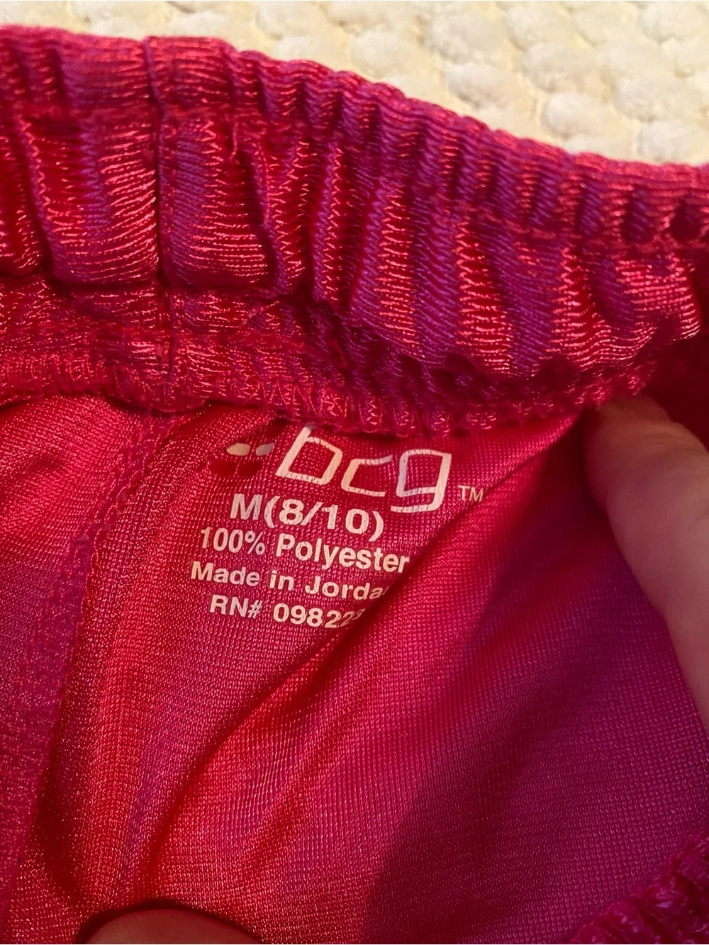 BCG Girls Pink Athletic Basketball Shorts Size M 8/10